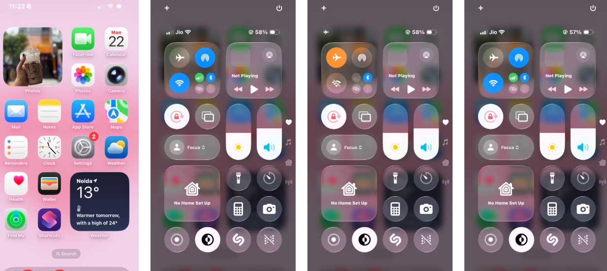 Bật tắt chế độ máy bay trên iPhone