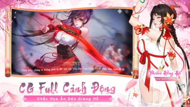 Đồ họa live 2D vô cùng đẹp mắt với các hình ảnh CG động