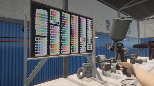 Khám phá bảng màu phong phú trong Car Painter Sim game