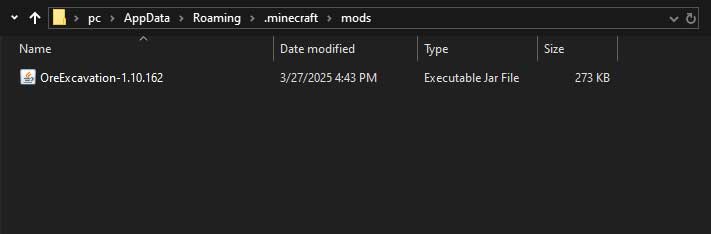 Mod Khai thác quặng trong Minecraft