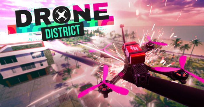 Drone DistrictDemoGame đua drone cho người mới bắt đầu