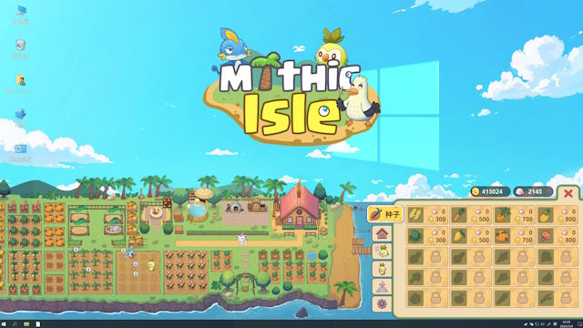 Mythic Isle là game mô phỏng đảo dễ thương trên desktop