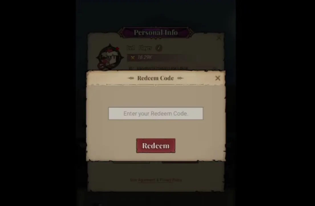 Màn hình đổi code Lootfiend