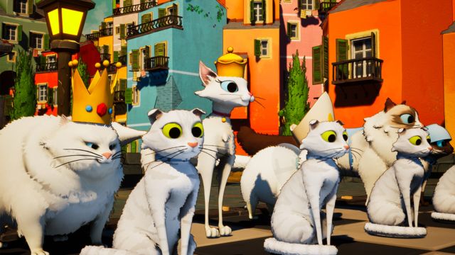 Những chú mèo biến thành các quân cờ với tạo hình dễ thương, sống động