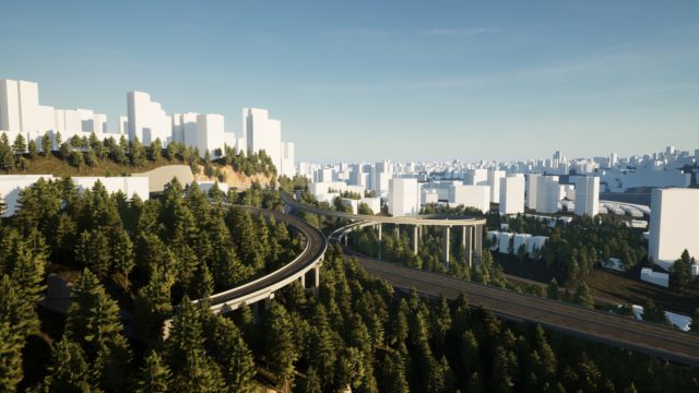 Lái xe để kiểm tra chất lượng đường xá trước khi nghiệm thu công trình