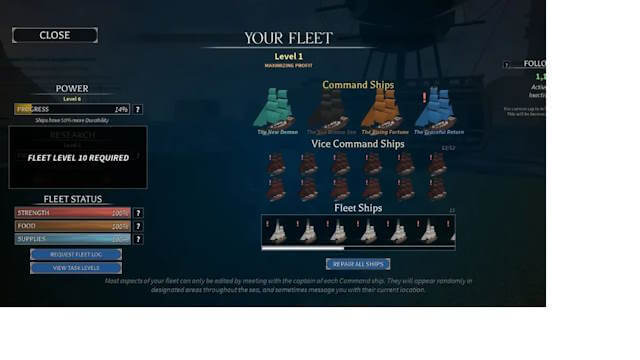 Cách tạo Fleet trong Arcane Odyssey