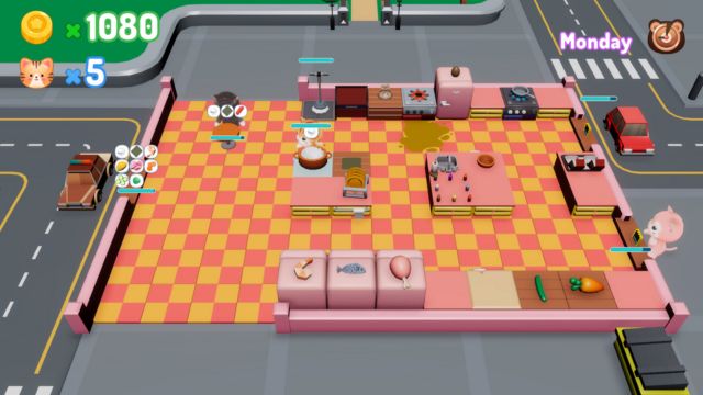 Kitty Can Cook là game nấu ăn tốc độ cao trong căn bếp của mèo Kitty