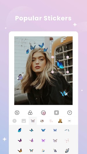 Thêm sticker làm đẹp ảnh