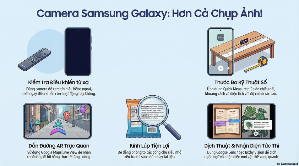 Camera của Samsung Galaxy là một ứng dụng đa năng