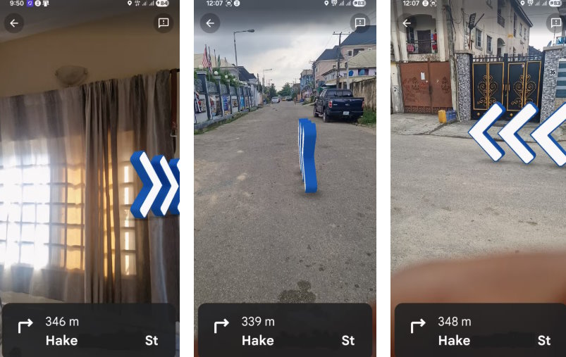 Nhận chỉ đường qua camera samsung Galaxy