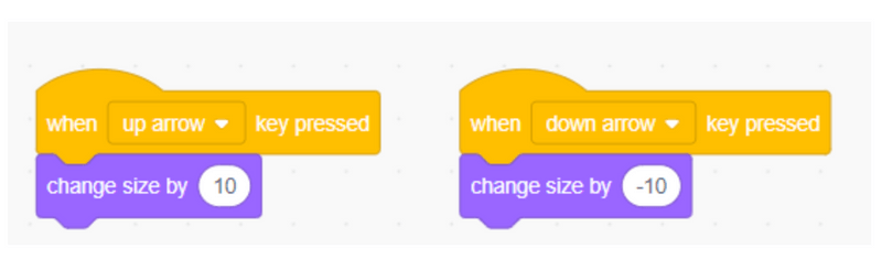 Thay đổi kích thước nhân vật trong Scratch