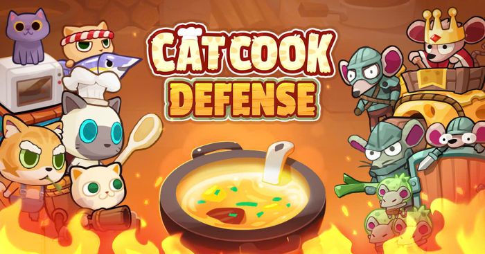 Cat Cook: DefenseGame chiến thuật đề tài phòng thủ tháp