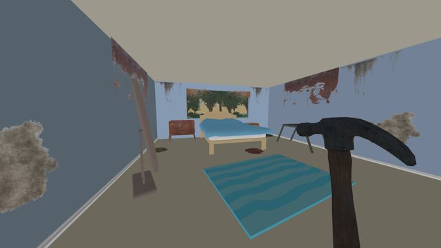 Dọn dẹp rác thải, sửa chữa đồ đạc hỏng và khắc phục hư hại trên tường