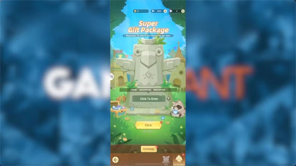 Màn hình đổi code Huntopia