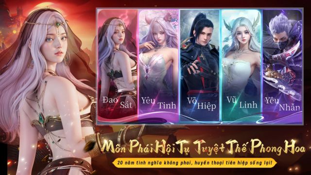 Hệ thống môn phái hội tụ tuyệt thế phong hoa