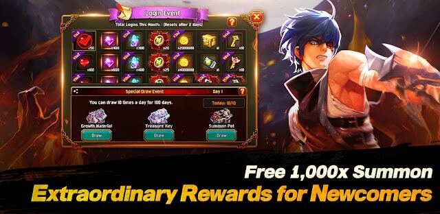 Nhận 1000 lượt triệu hồi miễn phí dành cho người chơi mới