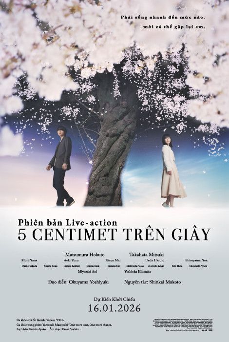 Poster phim 5 centimet trên giây - Phiên bản live action