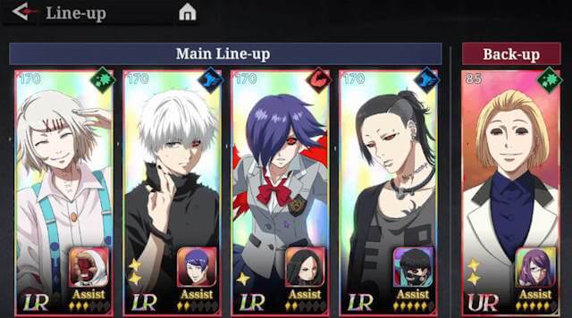 Đội hình PvP tốt nhất cho Tokyo Ghoul: Break the Chains