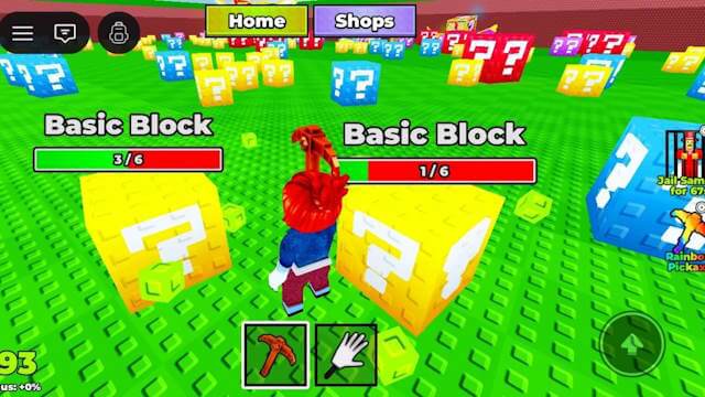 Luôn cố gắng phá hai khối liền kề cùng lúc để triệu hồi Brainrots nhanh hơn