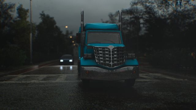 Lái xe tải chở hàng xuyên ngày đêm, trong các điều kiện thời tiết khác nhau