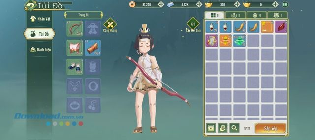 Hệ thống trang bị phong phú với nhiều cấp bậc và phẩm chất khác nhau