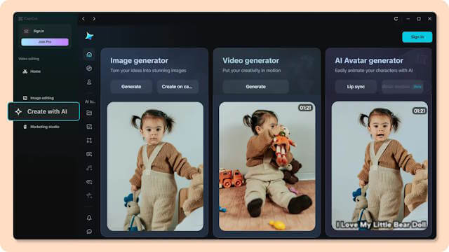 Dreamina AI là một công cụ AI, có thể tạo ảnh, video, tạo nhân vật ảo và chỉnh sửa thông minh