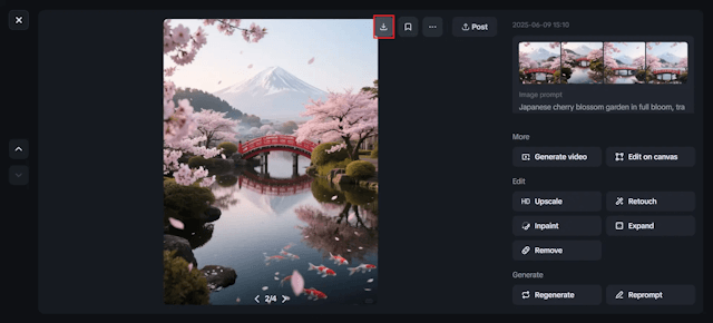 Dreamina AI tạo ra 4 ảnh để bạn lựa chọn