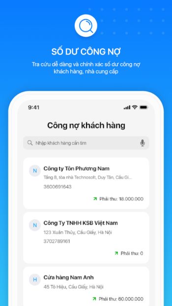 Quản lý công nợ dễ dàng