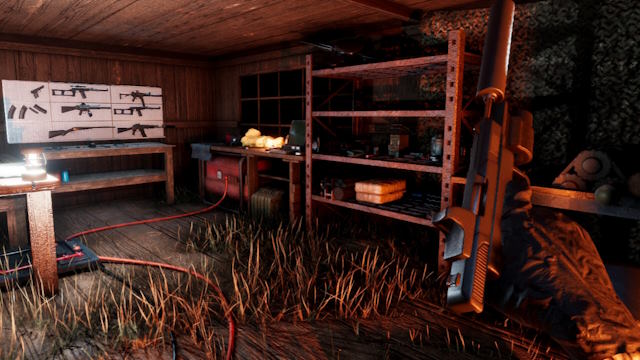 Thiết lập các dây chuyền sản xuất để chế tạo vũ khí và vật phẩm