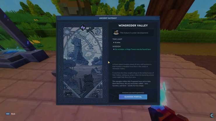 Cách dùng cổng cổ trong Hytale