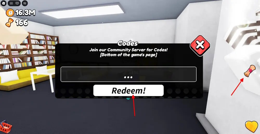 Màn hình đổi code Waste Time