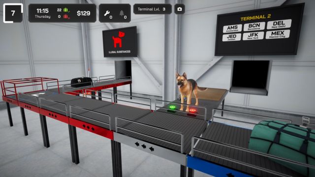 Sử dụng chó nghiệp vụ và dây chuyền tự động hóa để kiểm tra hành lý nhanh hơn