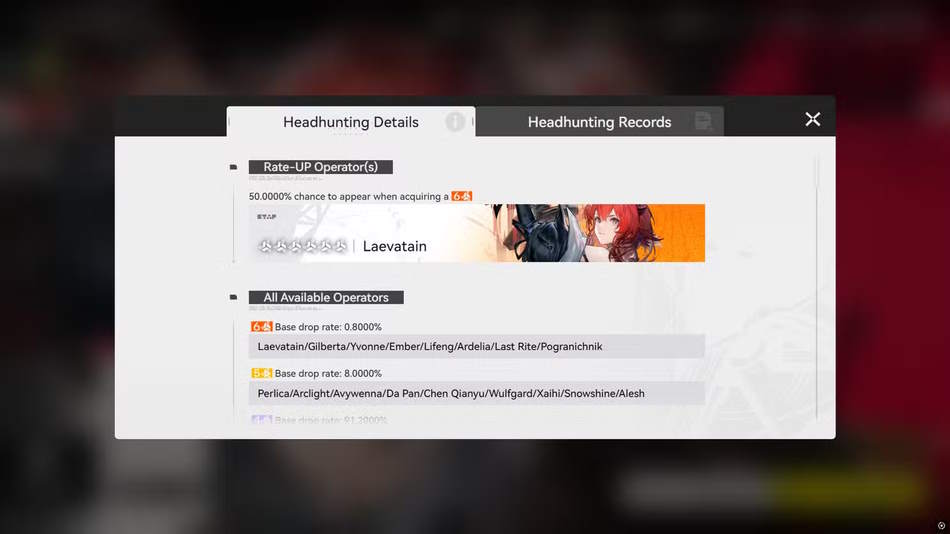 Banner Headhunting của Arknights Endfield