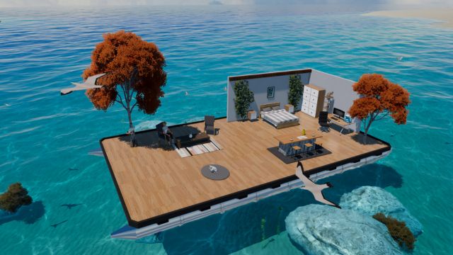 Oceanside Whispers là game mô phỏng thiết kế khu nghỉ dưỡng trên biển hoặc dưới đáy đại dương