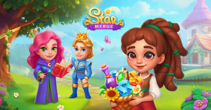 Star Merge: Merging Match GameGame giải đố hợp nhất match-3 xây dựng khu vườn