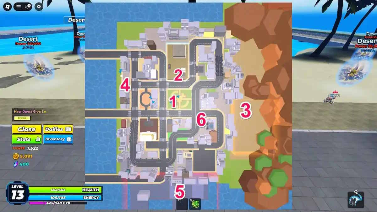 Sơ đồ vị trí NPC trong Solo Hunters