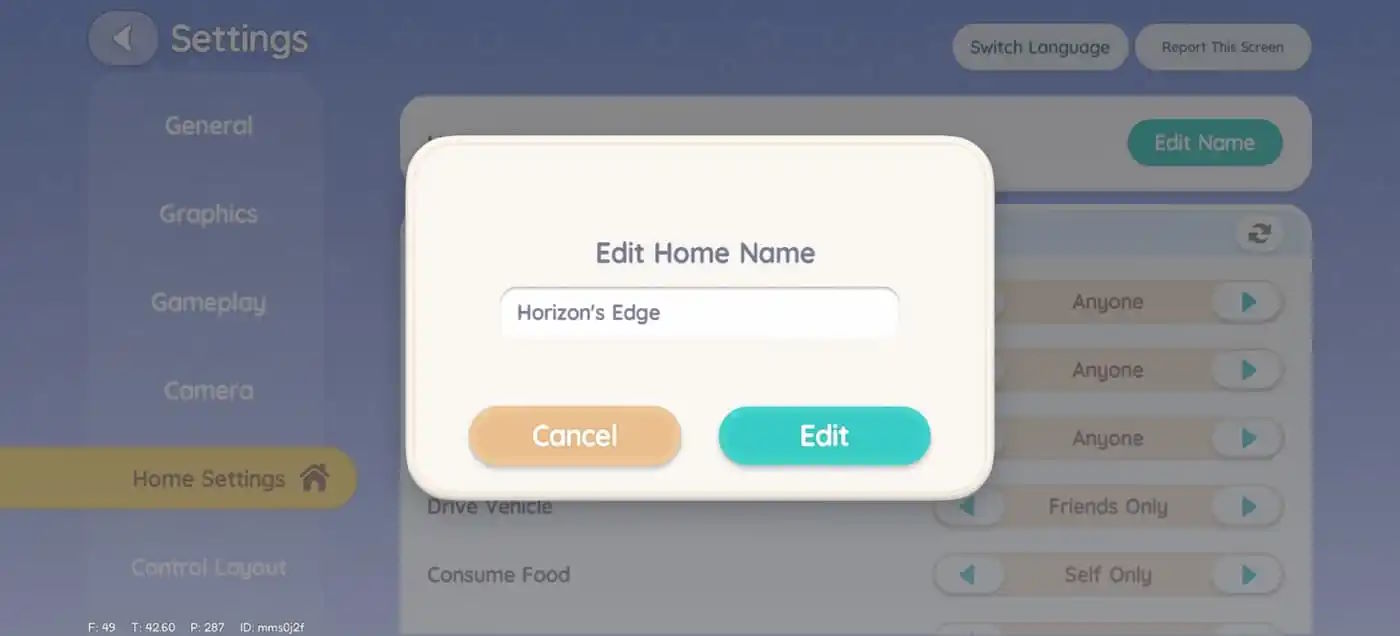 Cách đổi tên nhà trong Heartopia