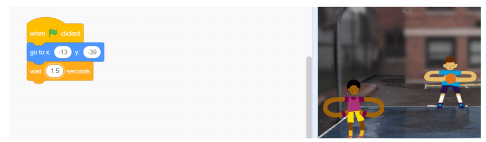 Vị trí ban đầu của quả bóng