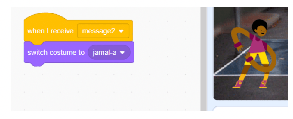 Tạo hành động cho nhân vật