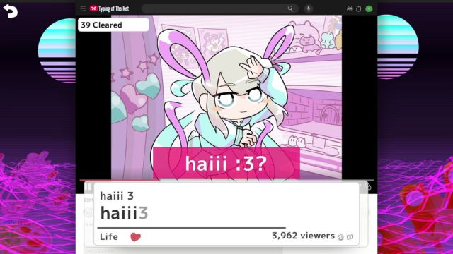 Needy Streamer Overload: Typing of The Net 1.20 là bản update lớn với nhiều nội dung mới, thay đổi quan trọng