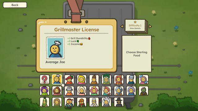 Chọn từ hơn 20 Grillmaster, mỗi người đều có tài năng độc đáo