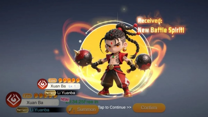 Chi tiết cấp nhân vật trong Spirit Summoners