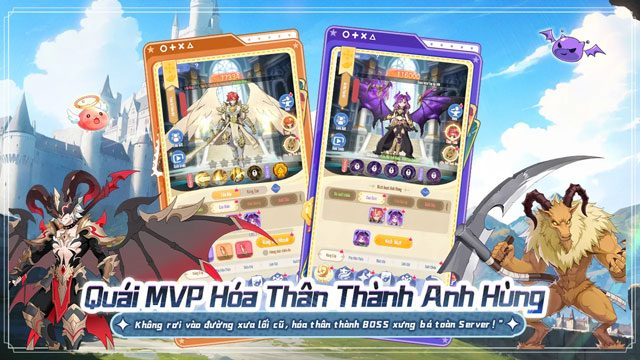 Biến thân Anh Hùng, tiến hóa quái MVP, thức tỉnh Anh Hùng tăng sức mạnh vượt bậc