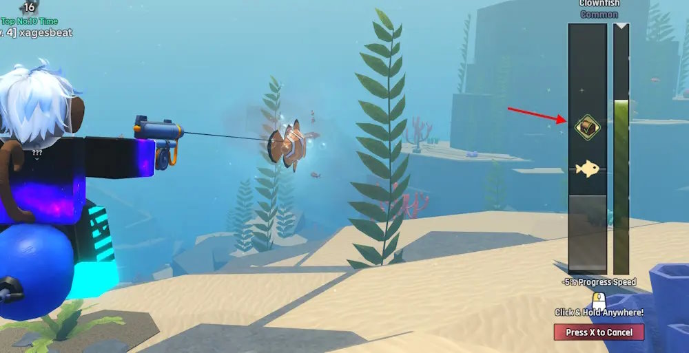 Câu cá để có Geode