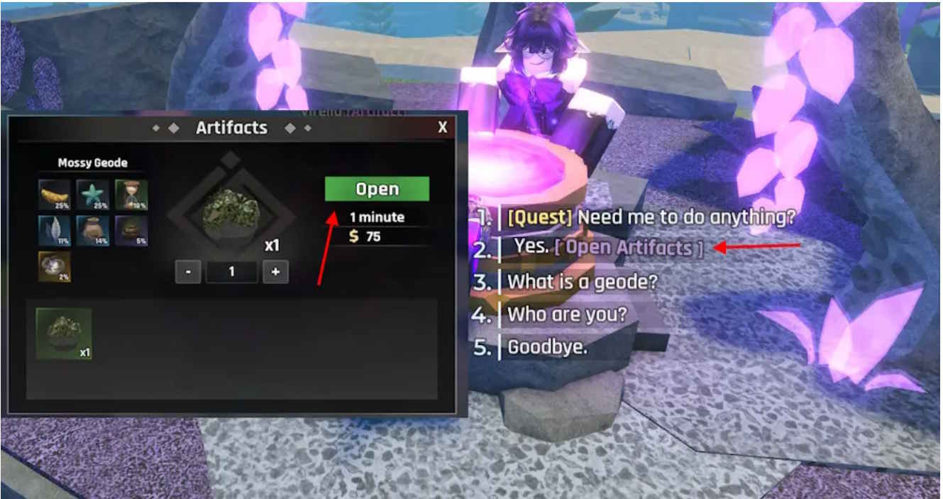 Cổ vật trong Abyss