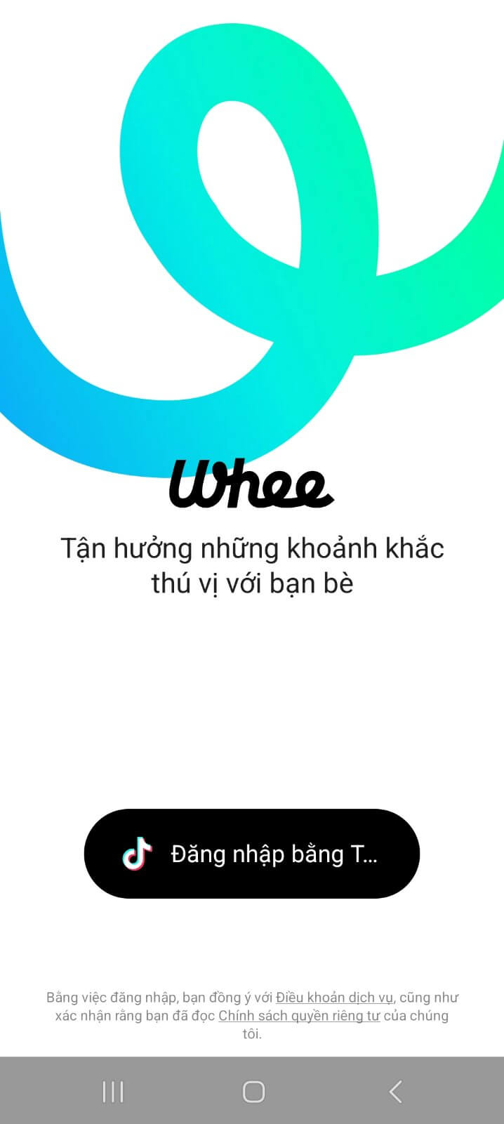 Đăng nhập Whee TikTok