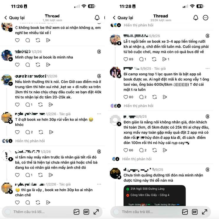 Khó đặt xe ngày Tết