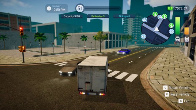 Quản lý công ty giao hàng, chuyển phát nhanh khắp thành phố trong Parcel Delivery Simulator
