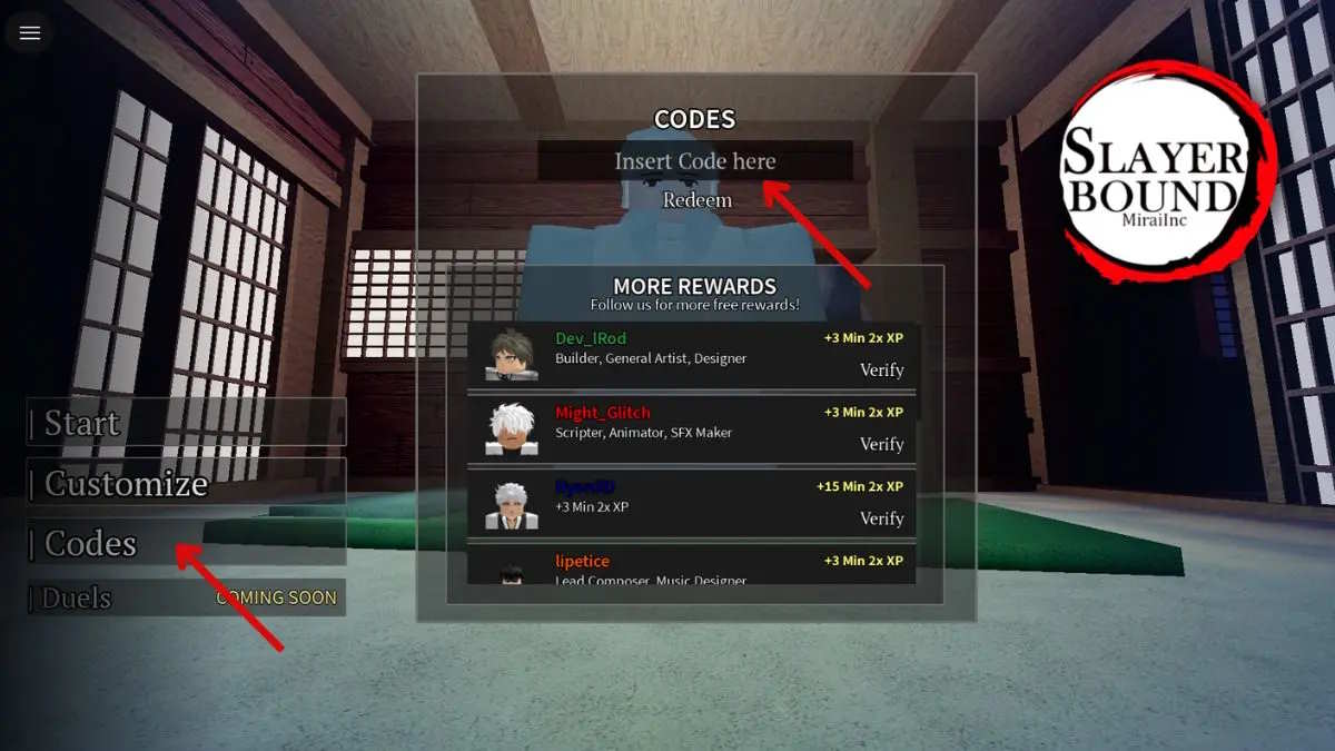 Hướng dẫn đổi code Slayerbound