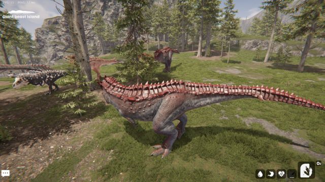 Giant Beast Island có tới hơn 30 loài khủng long với đặc điểm, tập tính khác nhau